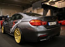 BMW F82 M4 At Essen Motorshow Gold Rims 03