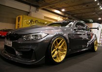 BMW F82 M4 At Essen Motorshow Gold Rims 02