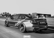 BMW F82 M4 On Track Black White