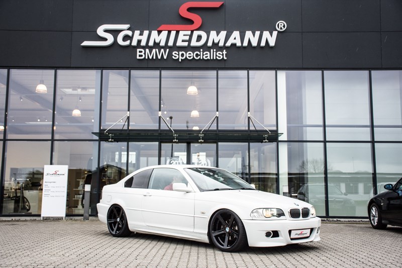 Schmiedmann Bmw E46 Gets Original Supersprint Bmw E46 M3 Rear Silencer Schmiedmann Exhaust System And M Tech Rear Bumper