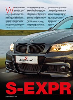 Schmiedmann BMW S3 E90 335I Performance BMW Article S1