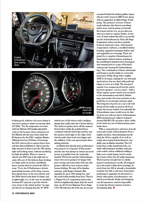 Schmiedmann BMW S3 E90 335I Performance BMW Article S5