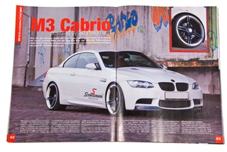BMW E93 M3 powered by Schmiedman, in BMW Power magazine.
