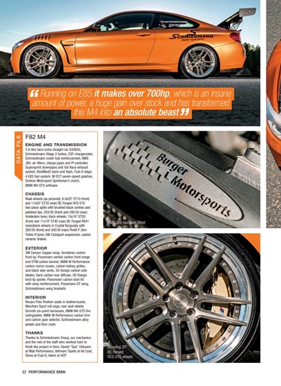 Schmiedmann Sweden BMW M4 F82 Performance BMW Mafgazine Apex Predator Page 3