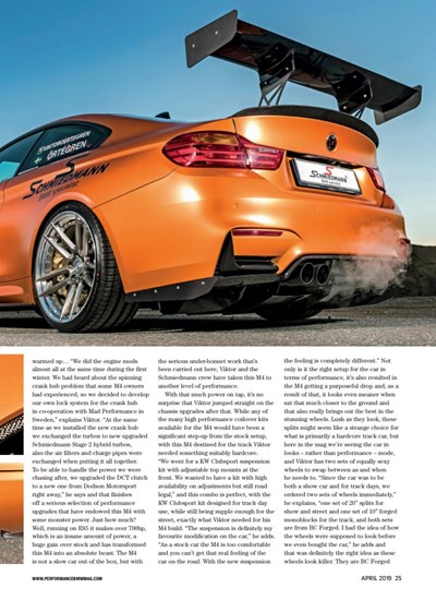 Schmiedmann Sweden BMW M4 F82 Performance BMW Mafgazine Apex Predator Page 6