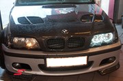 Bmw E46 Carbon Styling Fenders With Grills Angel Eyes 04