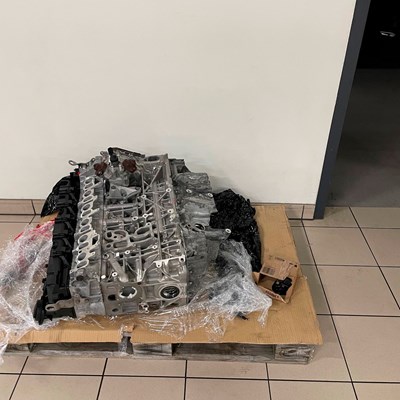 Motor Ved Ankomst Efter Renovering