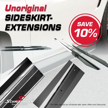 Aftermarket sideskirt extensions - save 10 %