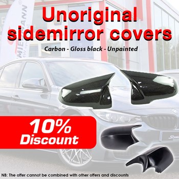 Unoriginal sidemirror covers - save 10 %